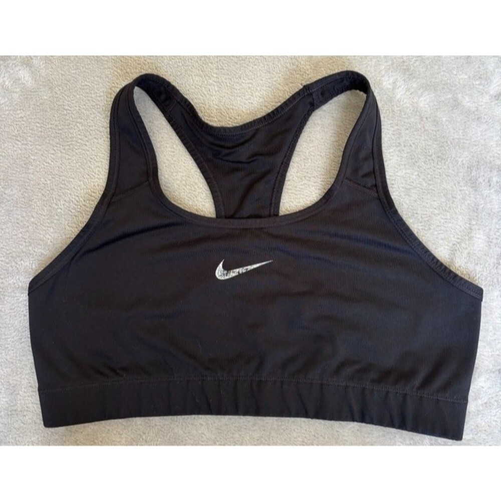 Nike Swoosh Medium Support Sports Bra Black Womens XL